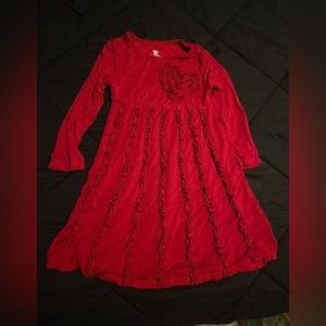 Cute red dress for toddler/young child. Lightly used. Great condition!!
